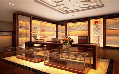 合肥商場展柜裝修設計效果圖