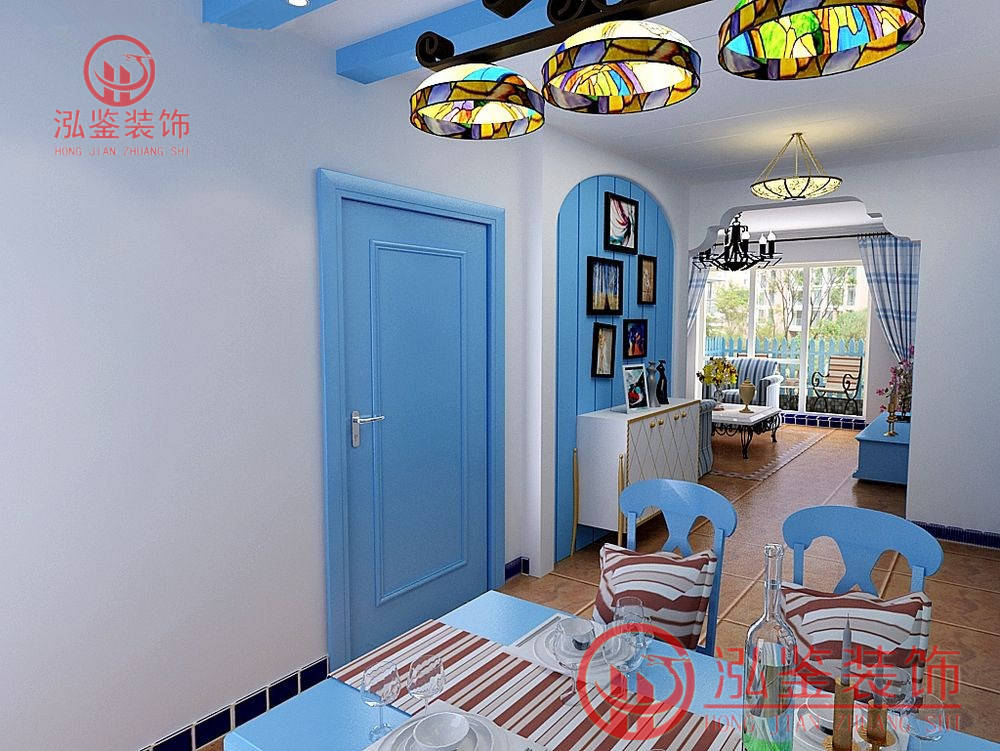 地中海風格玄關鞋柜設計