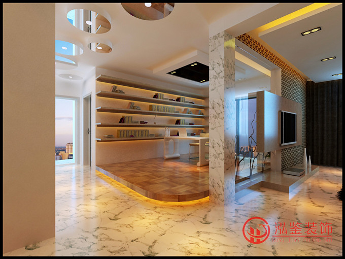 現(xiàn)代風(fēng)格開放式書房設(shè)計