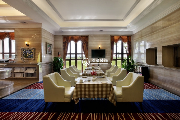 現代歐式高爾夫會所裝修設計欣賞-合肥會所裝修