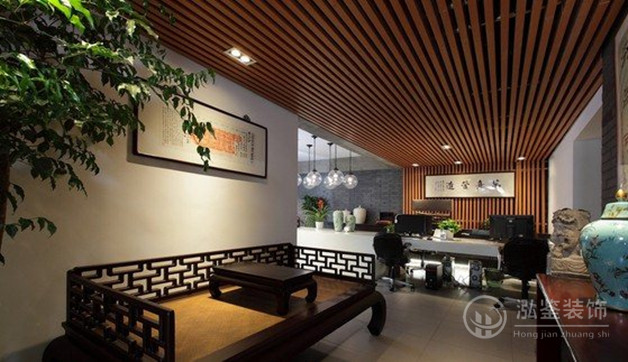 中式茶樓設計裝修 茶藝館