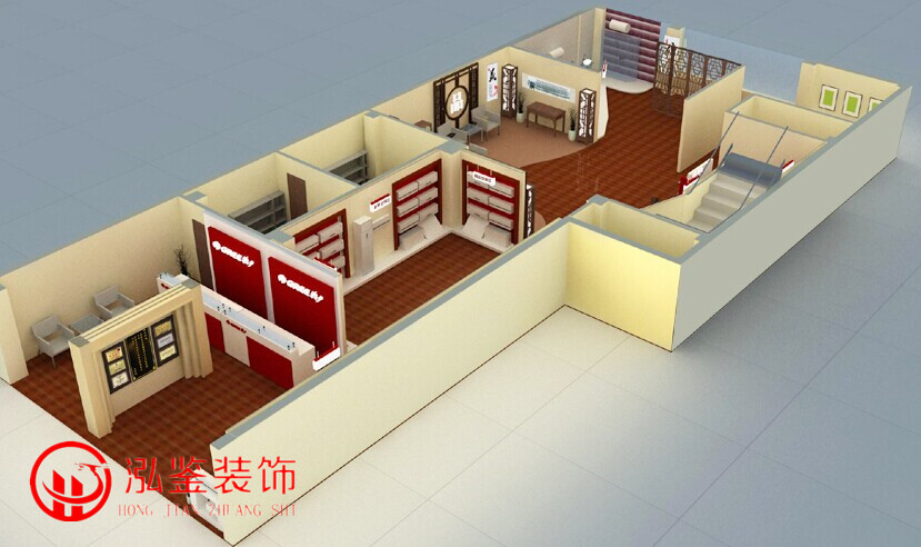 格力空調(diào)展廳裝修效果圖-電器賣場裝修效果圖